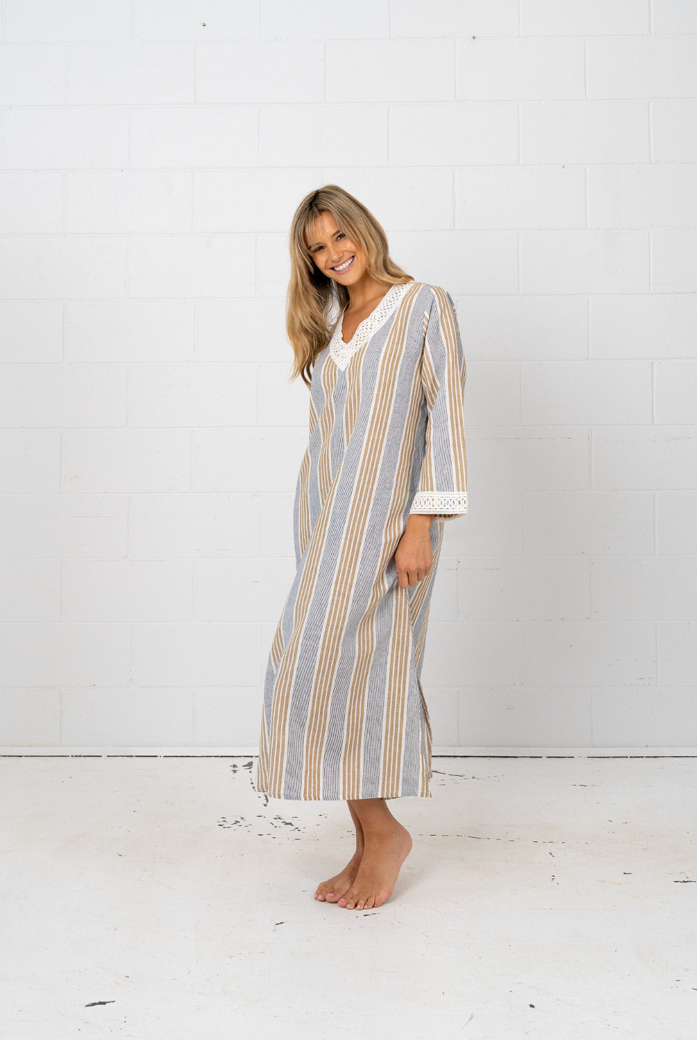 Marnie Maxi - Navy Biege