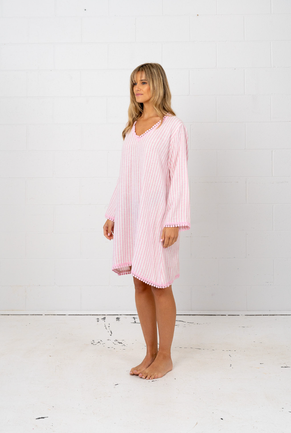 Marnie Midi - Candy Stripe Pink