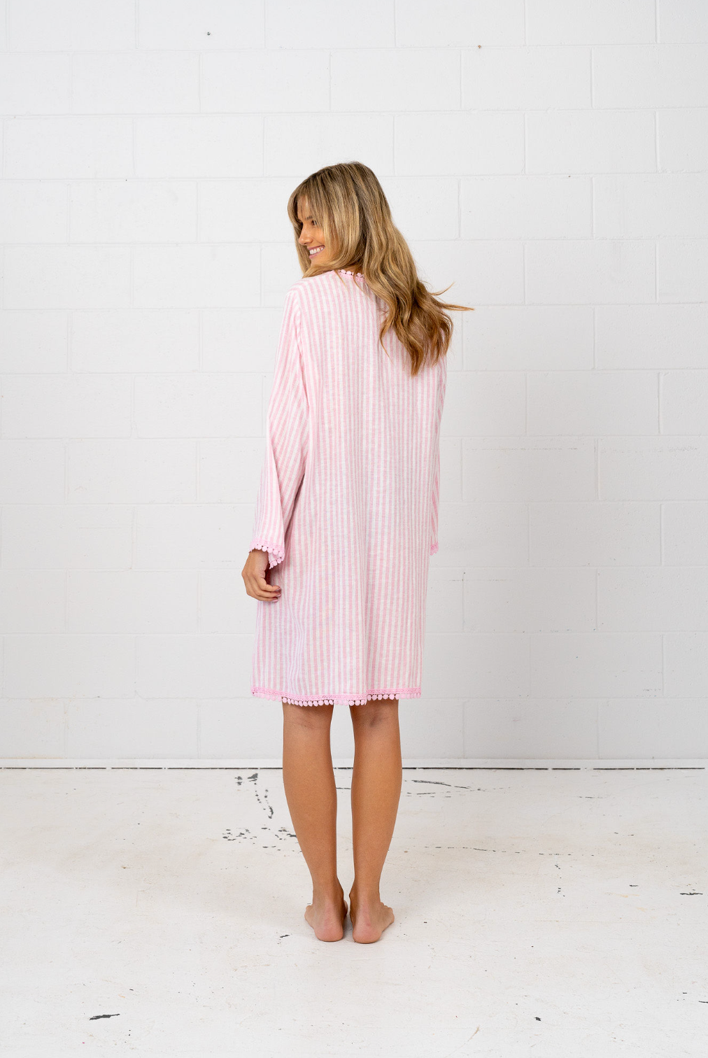 Marnie Midi - Candy Stripe Pink